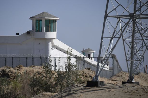 A watchtower at internment camp