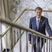 Yuki Kusumi, Panasonic Corp.’s new President and Chief Executive Officer, took the helm of the 103-year-old company on Thursday. | BLOOMBERG