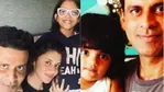 Manoj Bajpayee poses with wife, Shabana, and daughter Ava.
