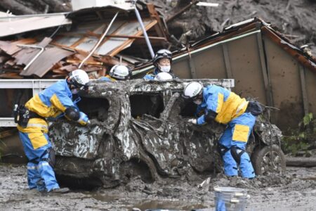 Search continues for 20 missing after rain-triggered mudslide in Shizuoka
