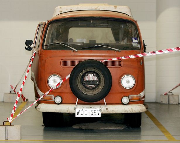 The Kombi camper van belonging to Joanne Lees and Peter Falconi