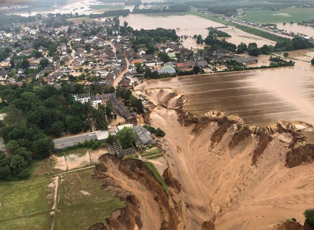 The terrible landslide in Erfstadt, Germany