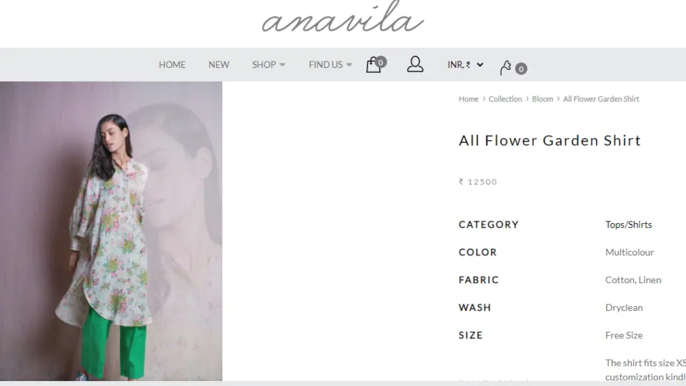 The All Flower Garden Shirt.(anavila.com)