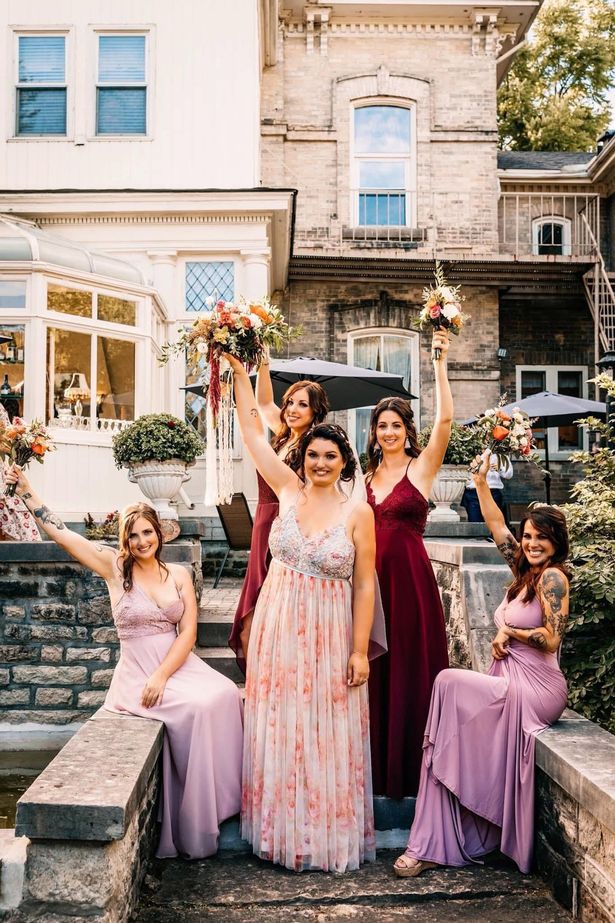 After surgery Elizabeth was fit enough to walk down the aisle and get married