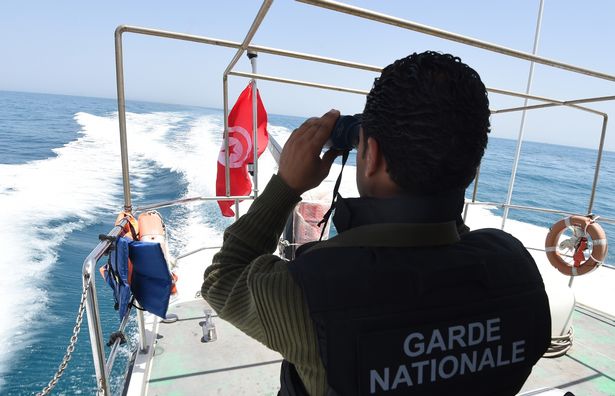 Tunisia's national guard patrols the sea bordering Tunisia and Libya for vessels potentially carrying migrants trying to reach Europe