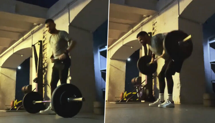 Virat Kohli Sweats It Out in Gym Ahead of Test Series Against England (Watch Video)