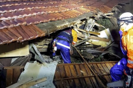 One dead after mudslide as heavy rain pounds wide areas of Japan