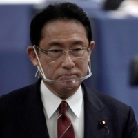 Former Foreign Minister Fumio Kishida after casting his ballot in the Liberal Democratic Party leadership election in September 2020  | POOL / VIA REUTERS