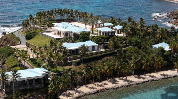 A general view of Jeffrey Epstein's private island