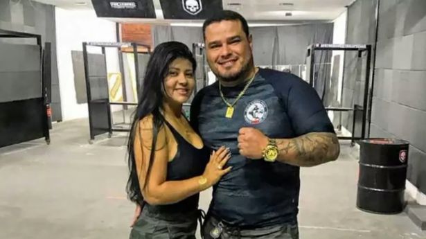 Toni da Silva Flor with his wife, Ana Cláudia Flor, who is suspected to have orchestrated his killing