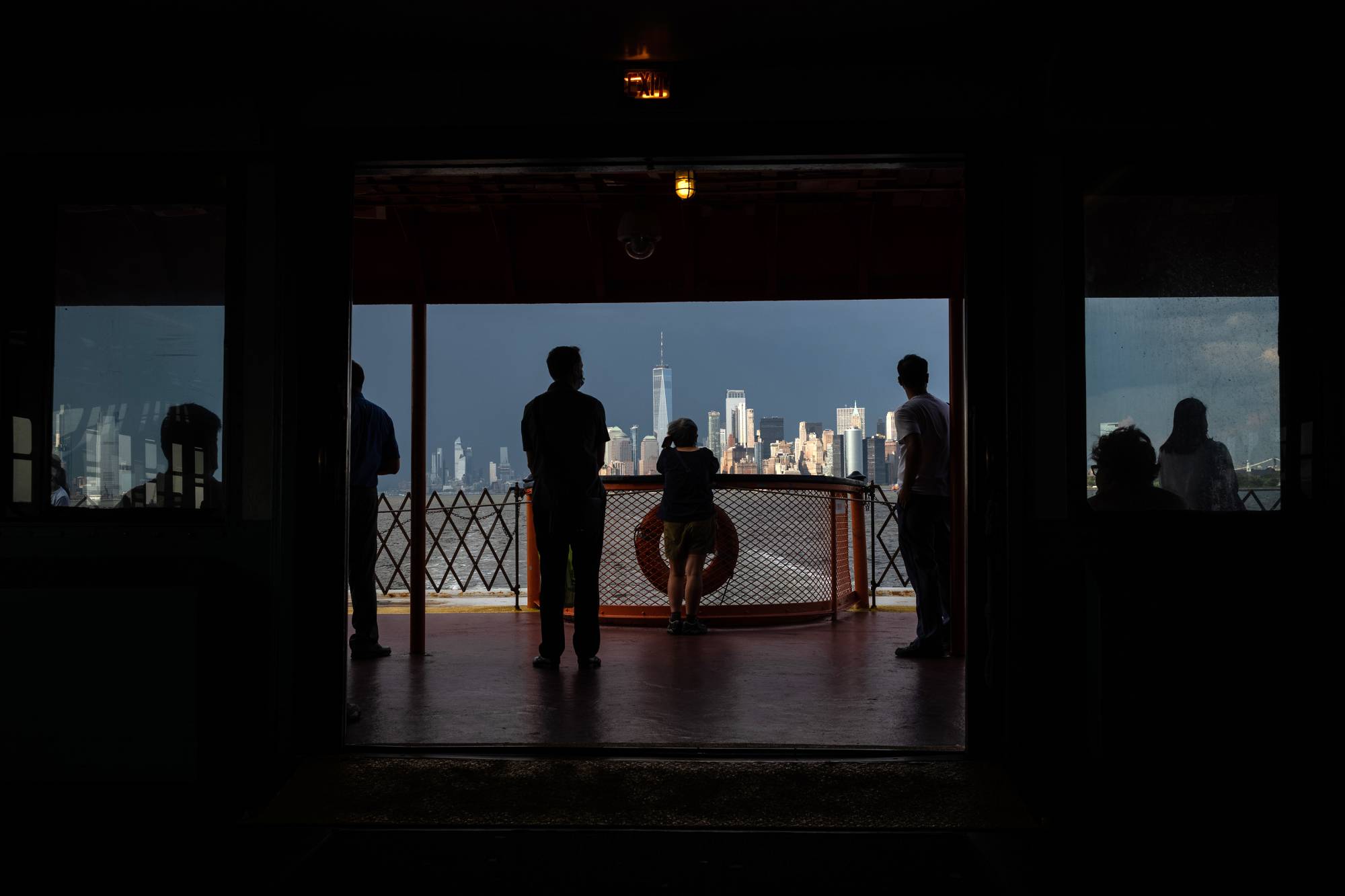 New York's Lower Manhattan skyline is seen from the Staten Island Ferry on Aug. 12. Twenty years since Sept. 11, 2001, the command to 