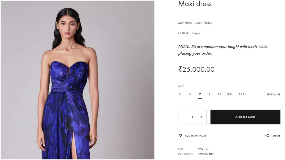 The price of Mira Rajput's dress. (saakshakinni.com)