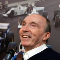 Williams Formula One team founder Frank Williams speaks during a party marking the team's 600th race in June 2013. Williams died on Sunday at the age of 79. | REUTERS