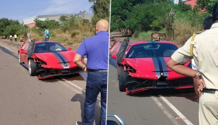 Ferrari Car Crashes On Goa Road; Social Media User Shares Images