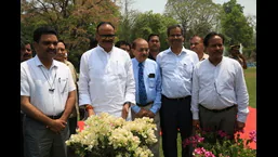 Deputy chief minister Brajesh Pathak at the NBRI on Tuesday. (HT Photo) Deputy chief minister Brajesh Pathak at the NBRI on Tuesday. (HT Photo)