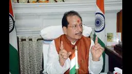 BJP leader and Leader of Opposition Vijay Kumar Sinha. (Santosh Kumar/HT Photo)