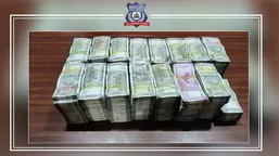 The cash seized by Bengaluru's CCB on Wednesday from three suspects.