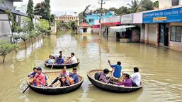 Locals in Bengaluru continued to bear the brunt of severe waterlogging due to heavy rain in the region.