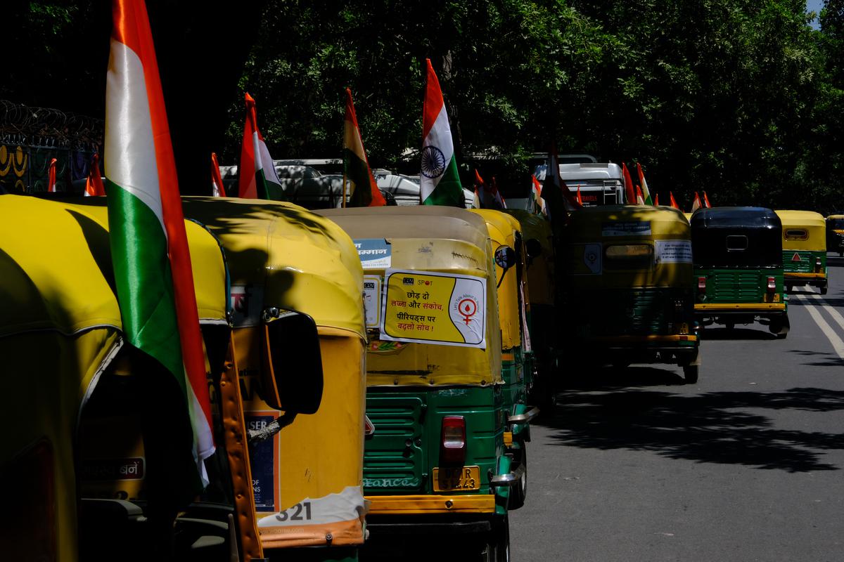 Delhi Auto Rickshaw drivers have joined the campaign on menstrual health awareness