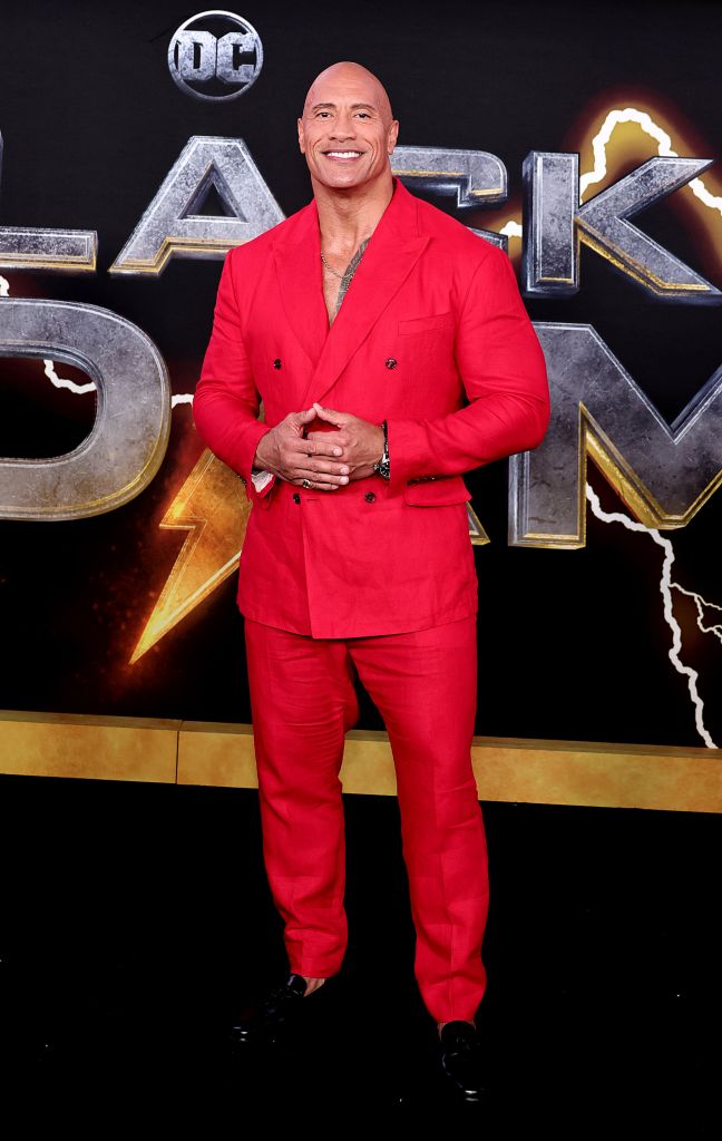 NEW YORK, NEW YORK – OCTOBER 12: Dwayne “The Rock” Johnson attends DC’s “Black Adam” New York Premiere at AMC Empire 25 on October 12, 2022 in New York City.