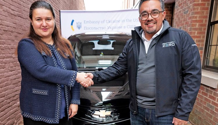 GM donates Chevy Bolt EV to Ukrainian embassy