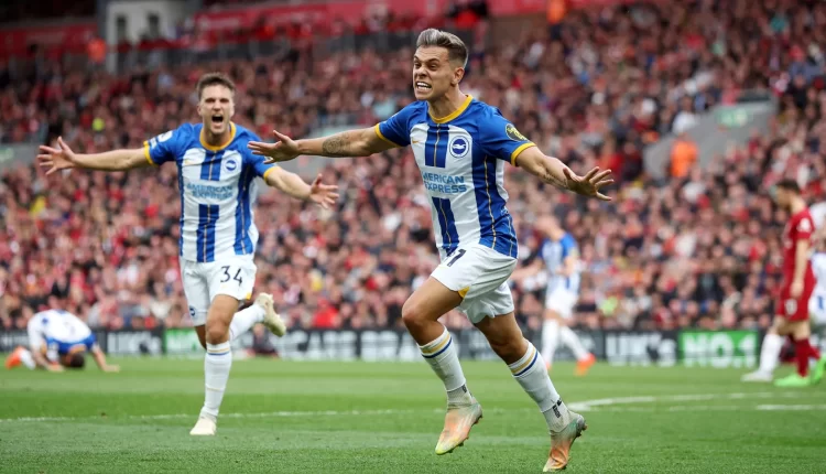 Trossard hat trick helps Brighton draw at Liverpool 3-3 | Football News