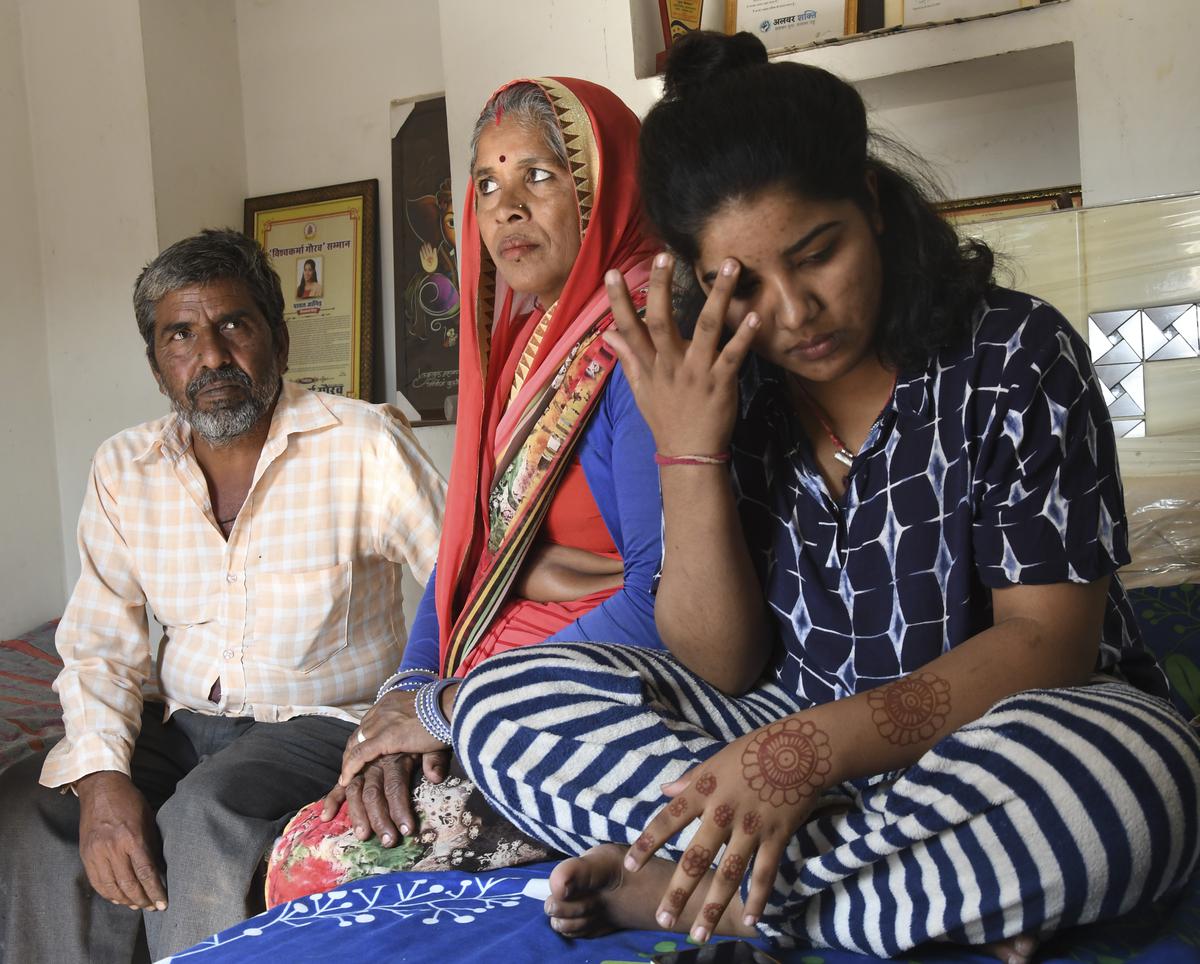 Pappuram Jangid, who belongs to the Badai (carpenter) community, at his house in Hinsla village.