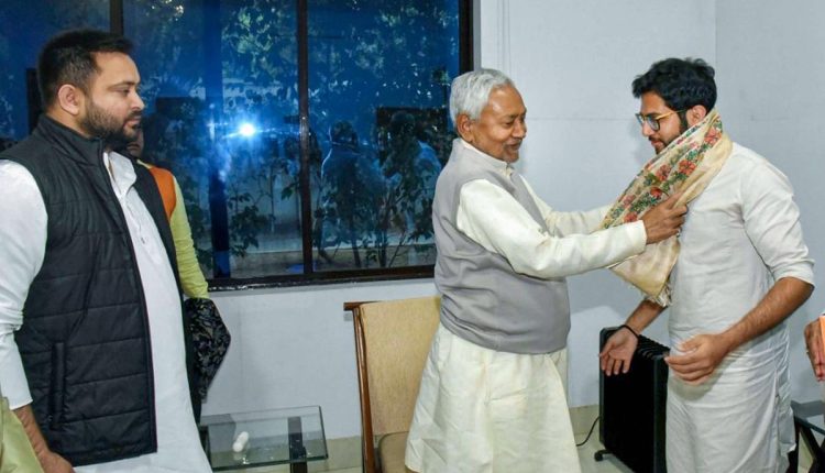 Aaditya Thackeray meets Nitish Kumar and Tejashwi Yadav in Patna