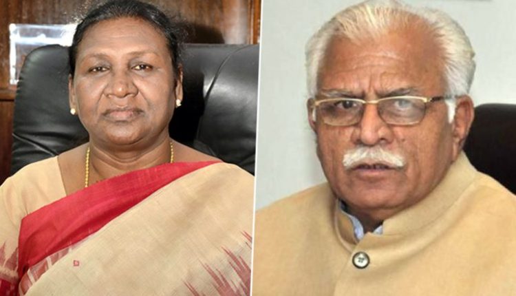 Haryana Glorious Example of Enriched History, Says President Droupadi Murmu; Lauds CM Manohar Lal-Led Government for Development