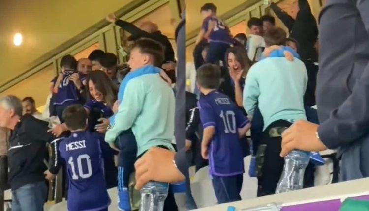 Watch: Messi’s wife, sons celebration after Argentina captain’s goal is gold | Football News