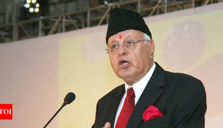 Farooq Abdullah re-elected NC president | India News