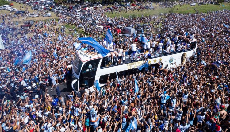 Watch: Argentina's open-top bus parade abandoned, Messi and Co airlifted | Football News