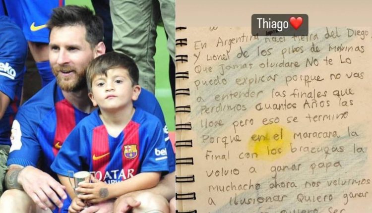 ‘We’ve got our hopes up again’: Messi's son pens note ahead of World Cup final | Football News