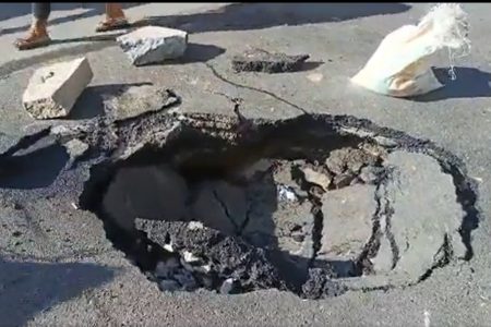 Another cave-in on Bengaluru road; second incident in 5 days | Bengaluru