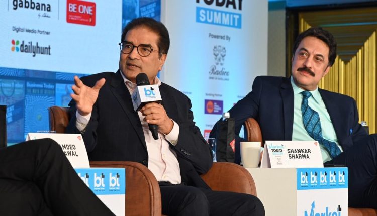 Raamdeo Agrawal and Shankar Sharma at Market Today Summit