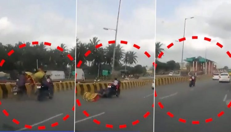 Viral Video: Kid Left Alone On Speeding Bike After Parents Fall, Escapes Unhurt