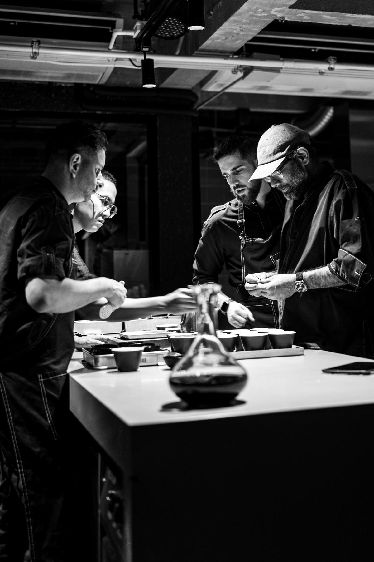 Gaggan Anand with the team Gaggan Anand with the team