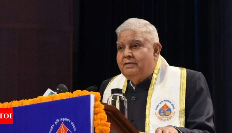 Dhankhar: Vice President Dhankhar takes dig at former RBI governor Raghuram Rajan | India News