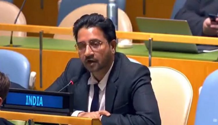 Indian Counsellor Rajesh Parihar Slams Pakistan at UNGAGA, Says ‘Jammu and Kashmir Inalienable Part of India’