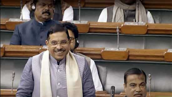 Pralhad Joshi took a swipe at the Congress on Thursday and said the party did not provide adequate electricity during its regime (ANI)