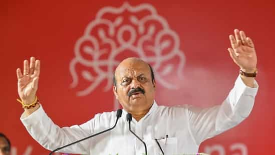 Karnataka CM Bommai further alleged that there is a conspiracy by Congress and provocation by local Congress leaders. (PTI)(HT_PRINT)