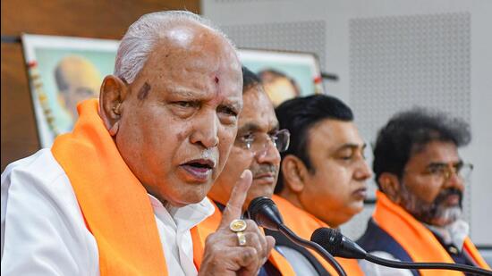 BS Yediyurappa said BJP has “not done any injustice to Muslims of the state while fixing reservation quotas for communities”. (PTI)