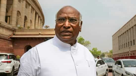 Mallikarjun Kharge was addressing the 'Yuva Kranti Samavesha', a youth convention, organised by the party's state unit in Belagavi.(PTI)