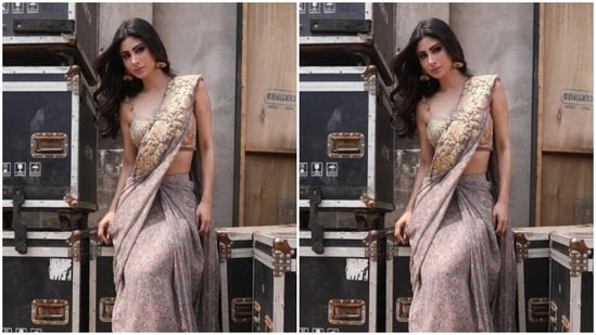 Mouni further accessorised her look for the day in statement golden earrings from the house of curio Cottage. Disha Patani dropped by in the comments section and wrote, “Beauty.” (Instagram/@imouniroy)