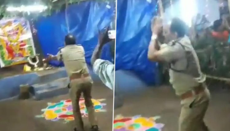 Kerala: Santhanpara Sub Inspector Does 'Drunken Dance' in Police Uniform During Idukki Temple Festival, Suspended After Video Goes Viral