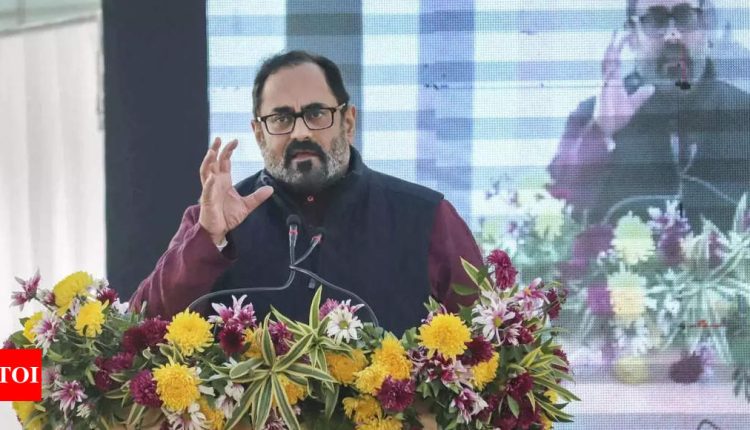 Over last 2-3 years, a large part of misinformation directed towards govt: MoS IT | India News