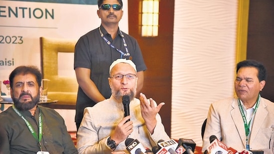 The AIMIM leader also noted that the BJP formed the government in Karnataka in 2019 with the help of defectors from the Congress. (HT PHOTO)