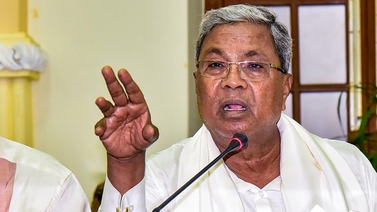 Newly sworn-in Karnataka chief minister Siddaramaiah.(PTI)