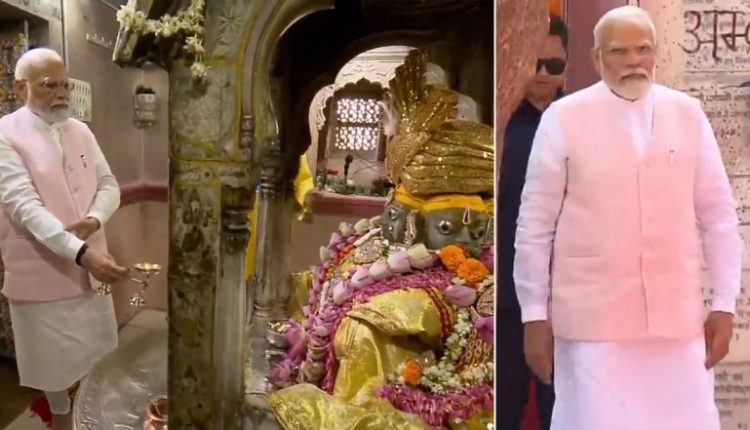 PM Narendra Modi Offers Prayers at Brahma Temple in Rajasthan's Pushkar (Watch Video)