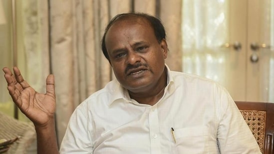 Former Karnataka Chief Minister H D Kumaraswamy.(AP)